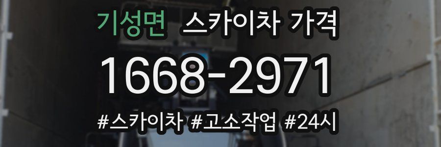 기성면 스카이차 가격