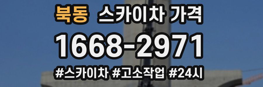 북동 스카이차 가격