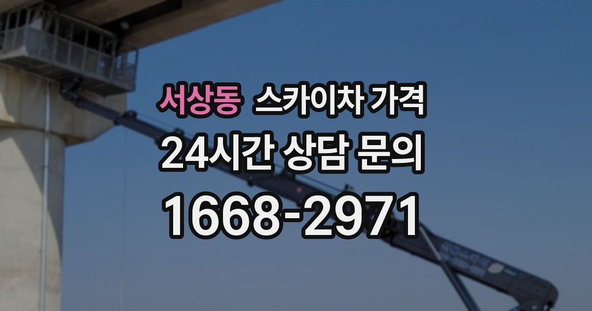 서상동 스카이차 가격