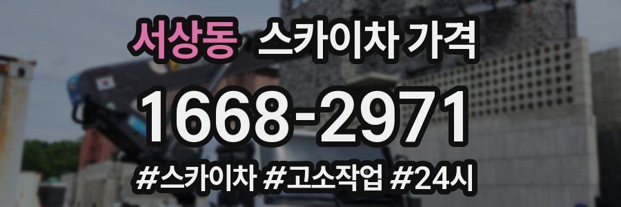 서상동 스카이차 가격