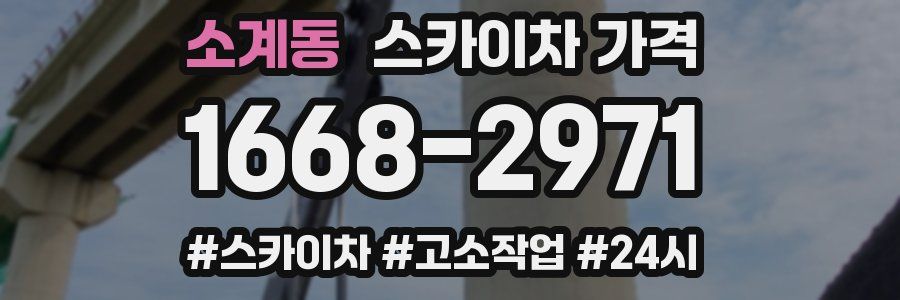 소계동 스카이차 가격