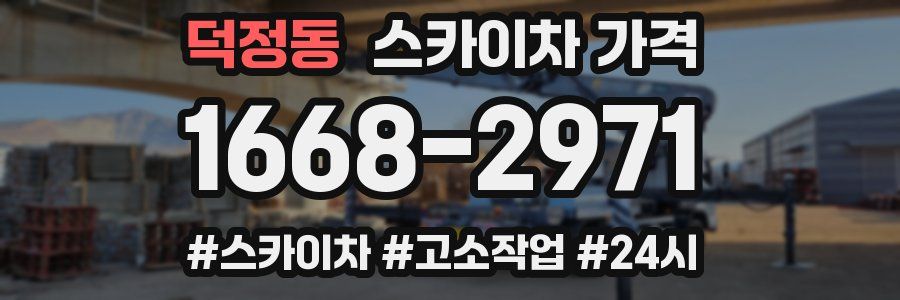 덕정동 스카이차 가격