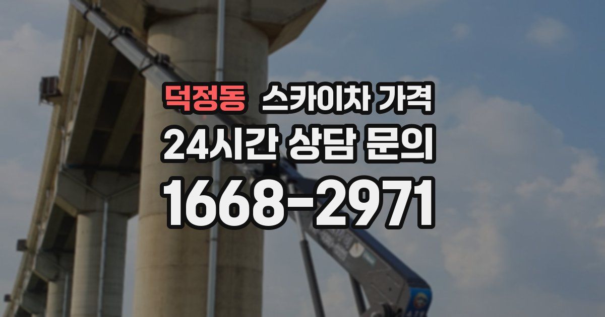 덕정동 스카이차 가격