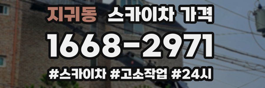 지귀동 스카이차 가격