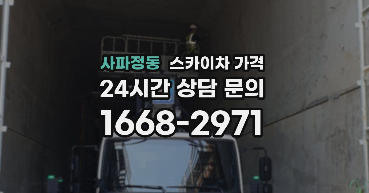 사파정동 스카이차 가격