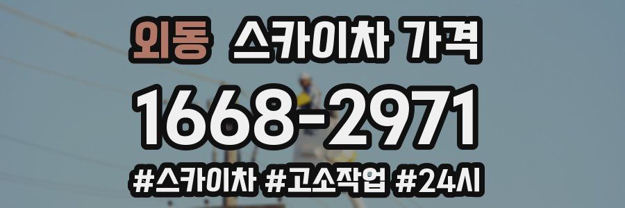 외동 스카이차 가격