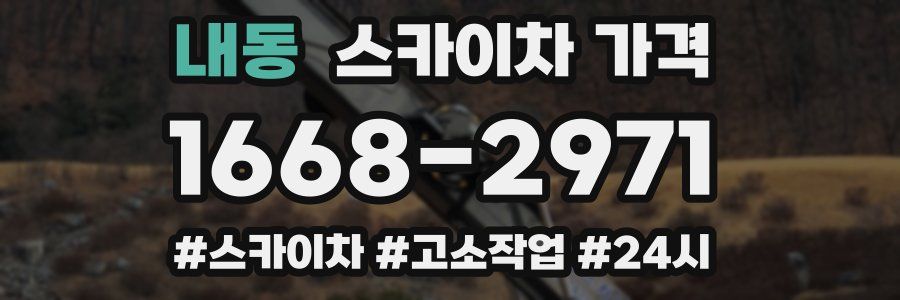 내동 스카이차 가격