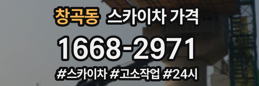 창곡동 스카이차 가격