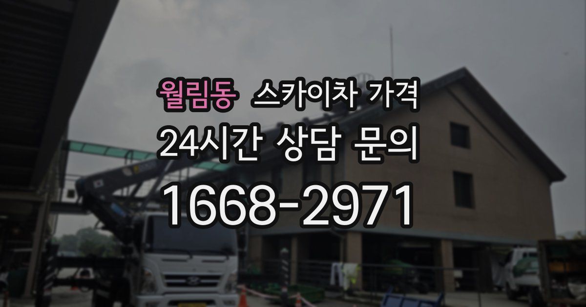 월림동 스카이차 가격