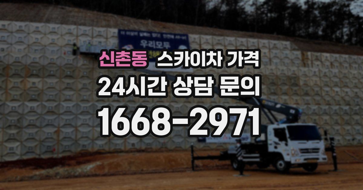 신촌동 스카이차 가격