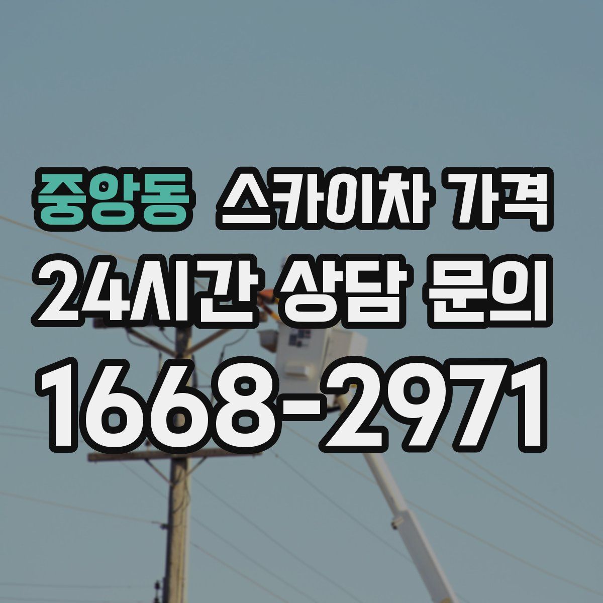 중앙동 스카이차 가격