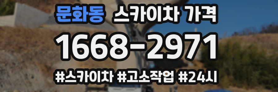 문화동 스카이차 가격