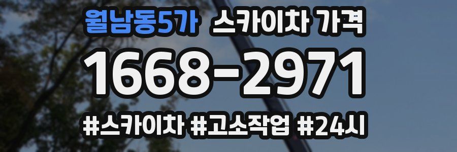 월남동5가 스카이차 가격