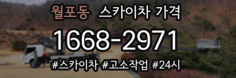 월포동 스카이차 가격