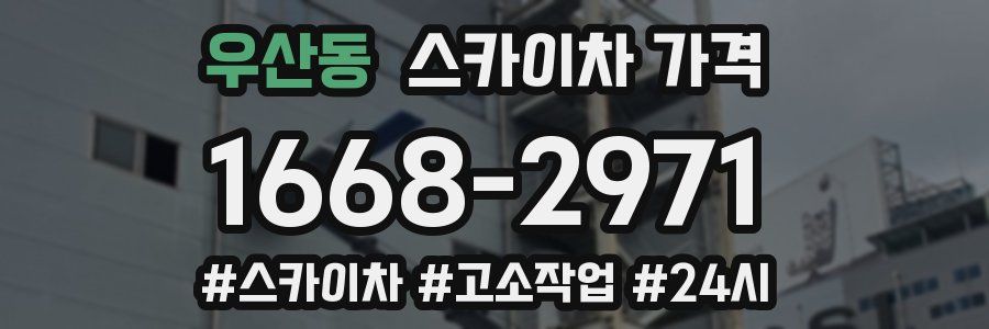 우산동 스카이차 가격