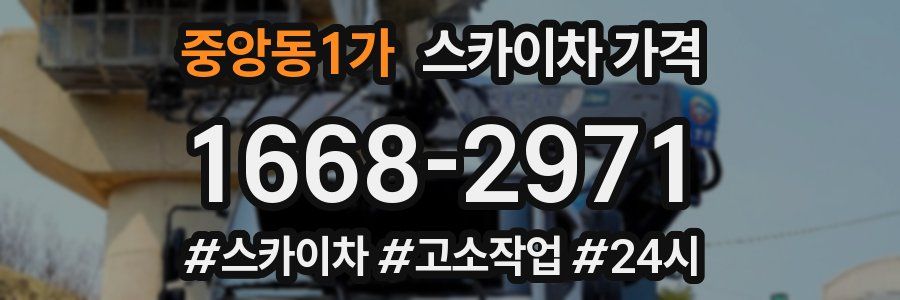 중앙동1가 스카이차 가격