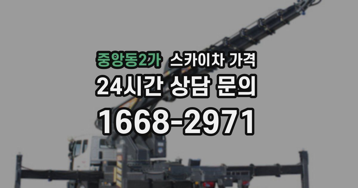 중앙동2가 스카이차 가격