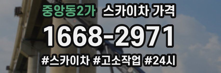 중앙동2가 스카이차 가격