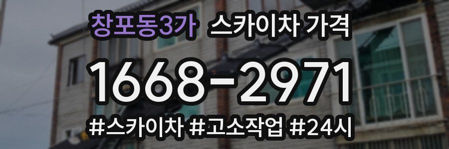 창포동3가 스카이차 가격
