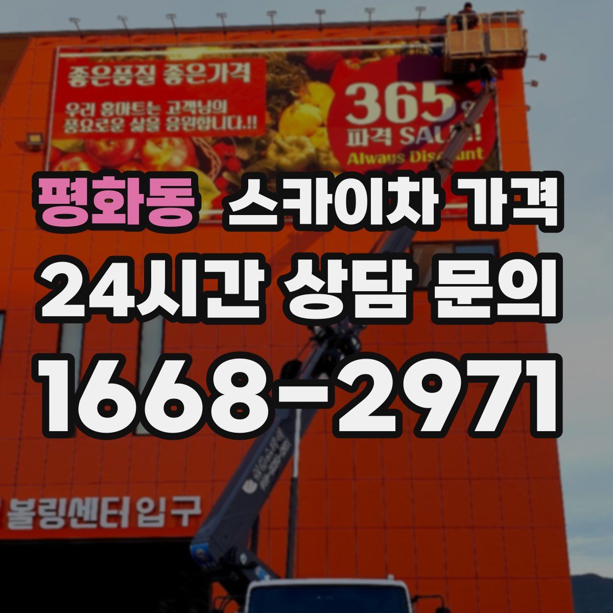 평화동 스카이차 가격
