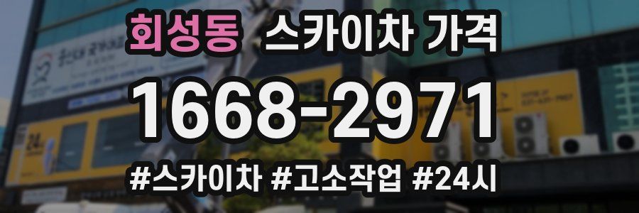 회성동 스카이차 가격