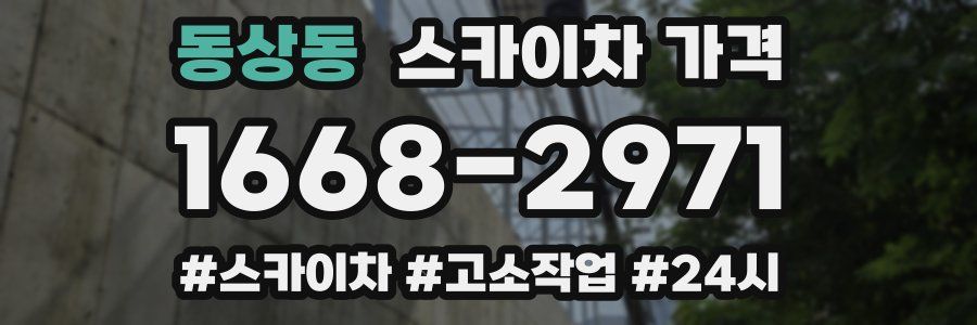 동상동 스카이차 가격