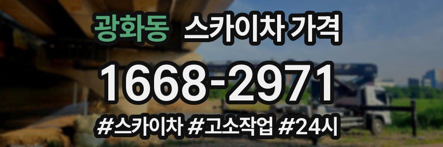 광화동 스카이차 가격