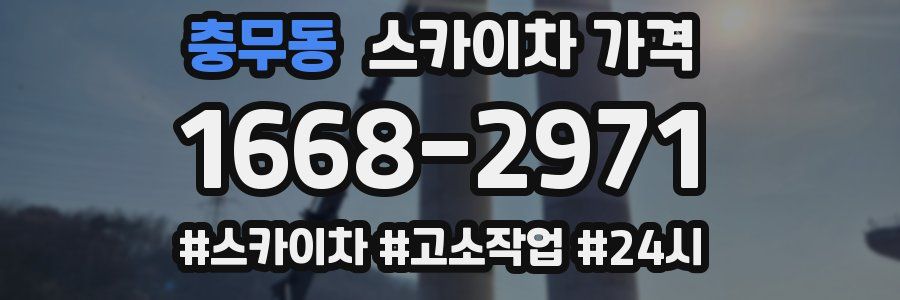 충무동 스카이차 가격