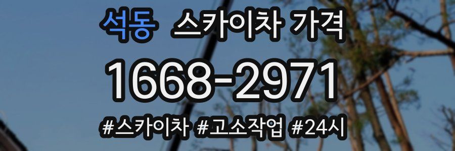 석동 스카이차 가격