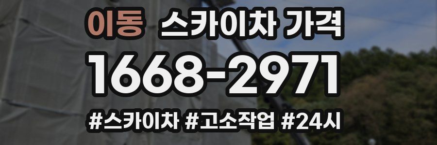 이동 스카이차 가격