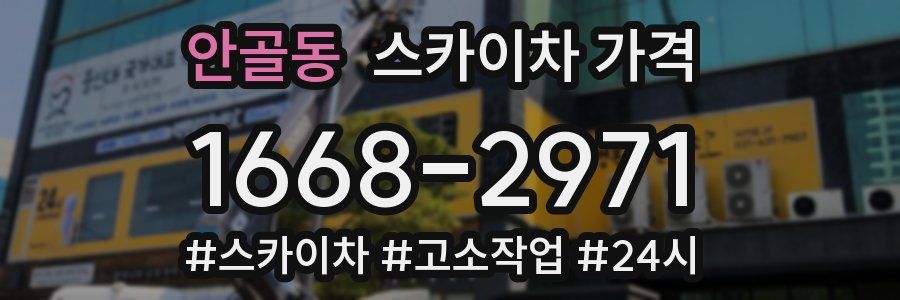 안골동 스카이차 가격