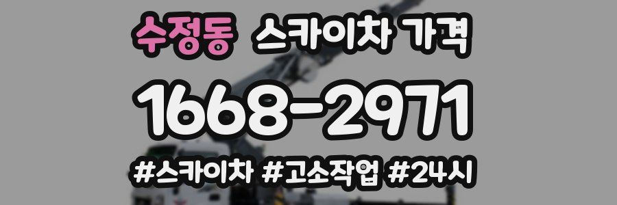 수정동 스카이차 가격