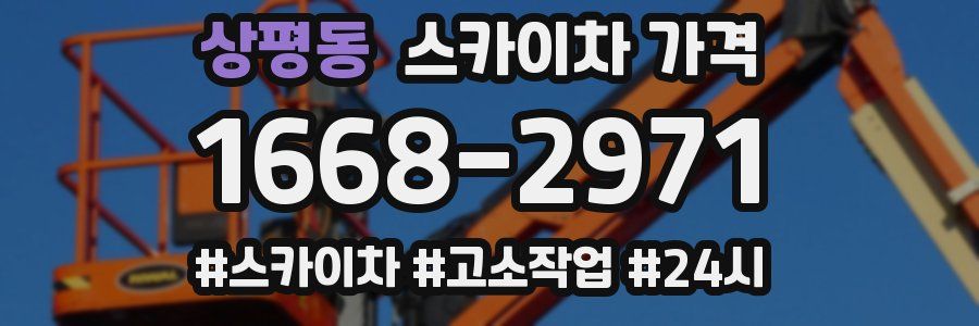 상평동 스카이차 가격