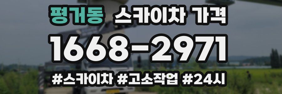 평거동 스카이차 가격