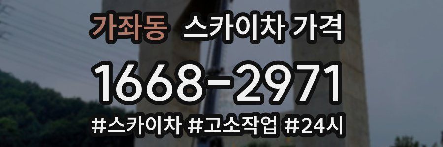 가좌동 스카이차 가격