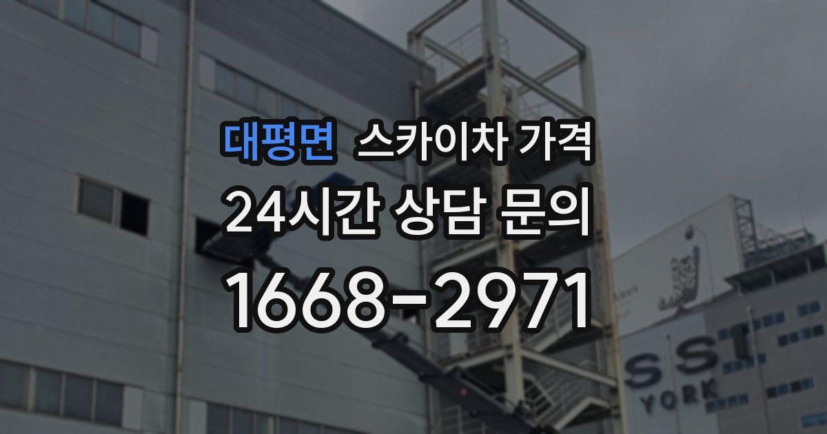 대평면 스카이차 가격