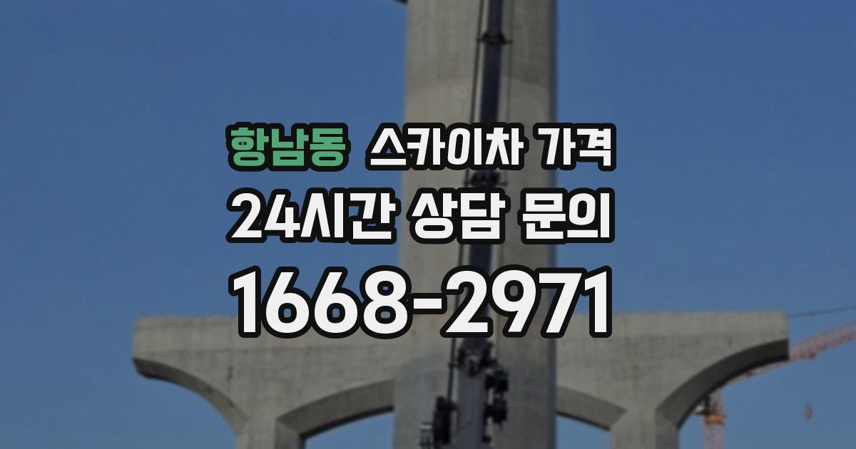 항남동 스카이차 가격
