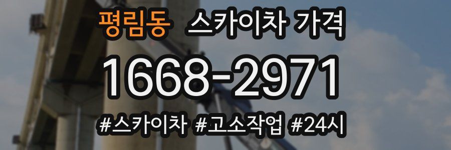 평림동 스카이차 가격