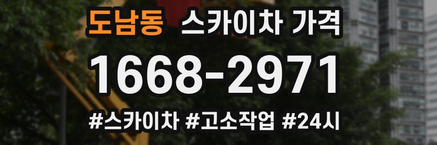 도남동 스카이차 가격