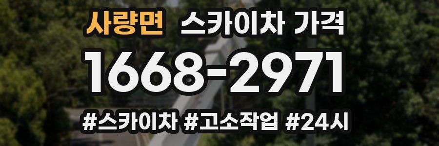 사량면 스카이차 가격