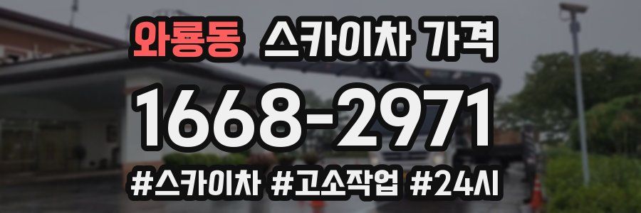 와룡동 스카이차 가격