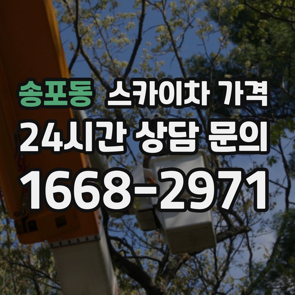 송포동 스카이차 가격