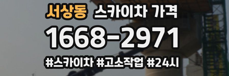 서상동 스카이차 가격