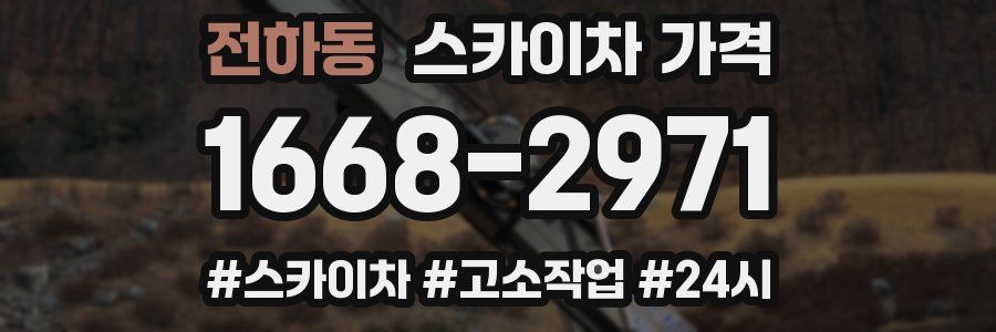 전하동 스카이차 가격