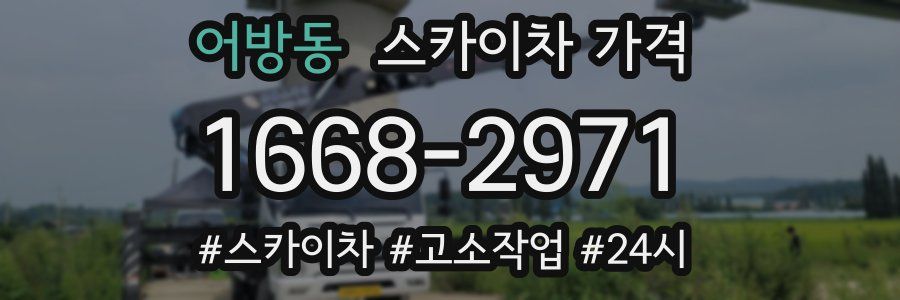 어방동 스카이차 가격