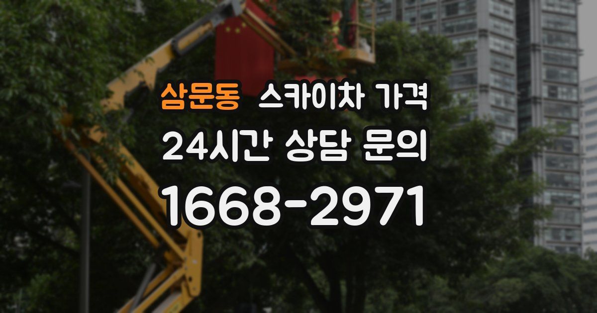 삼문동 스카이차 가격