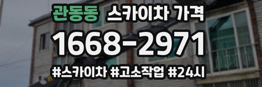 관동동 스카이차 가격