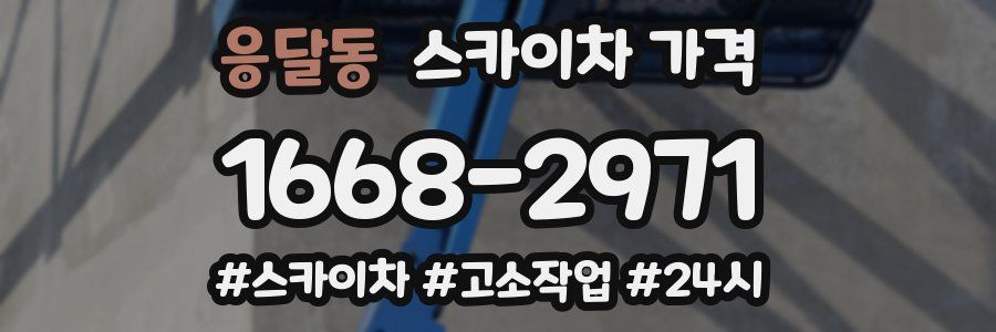 응달동 스카이차 가격