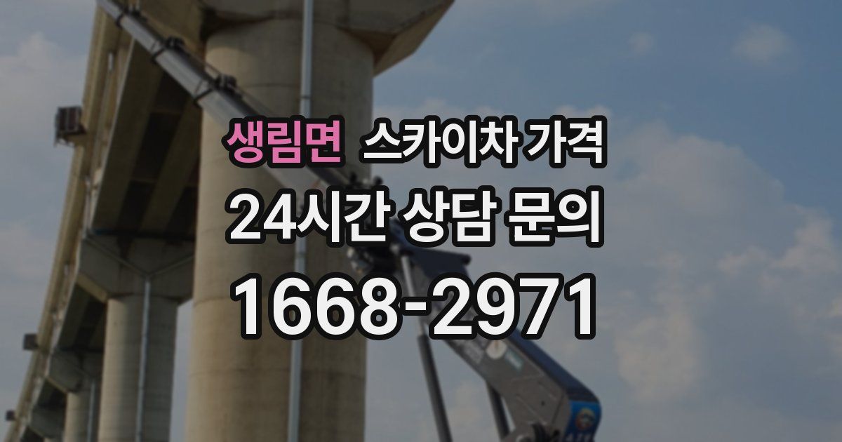 생림면 스카이차 가격