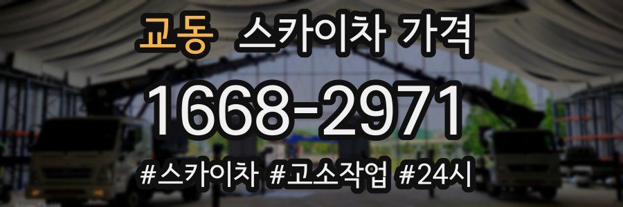 교동 스카이차 가격